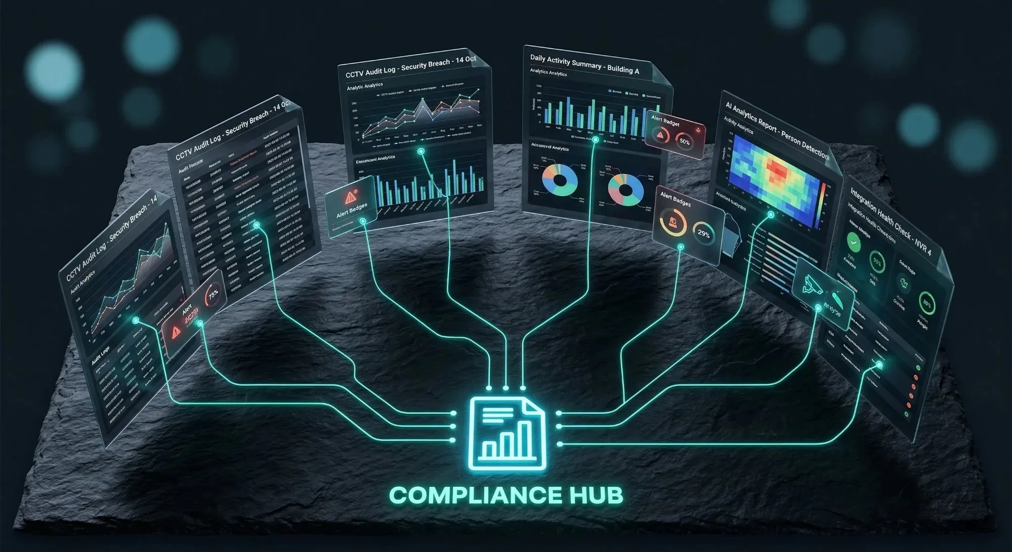 Enterprise compliance — ISO 27001, SOC 2, GDPR, DPDP Act 2023 badges with encrypted data flow